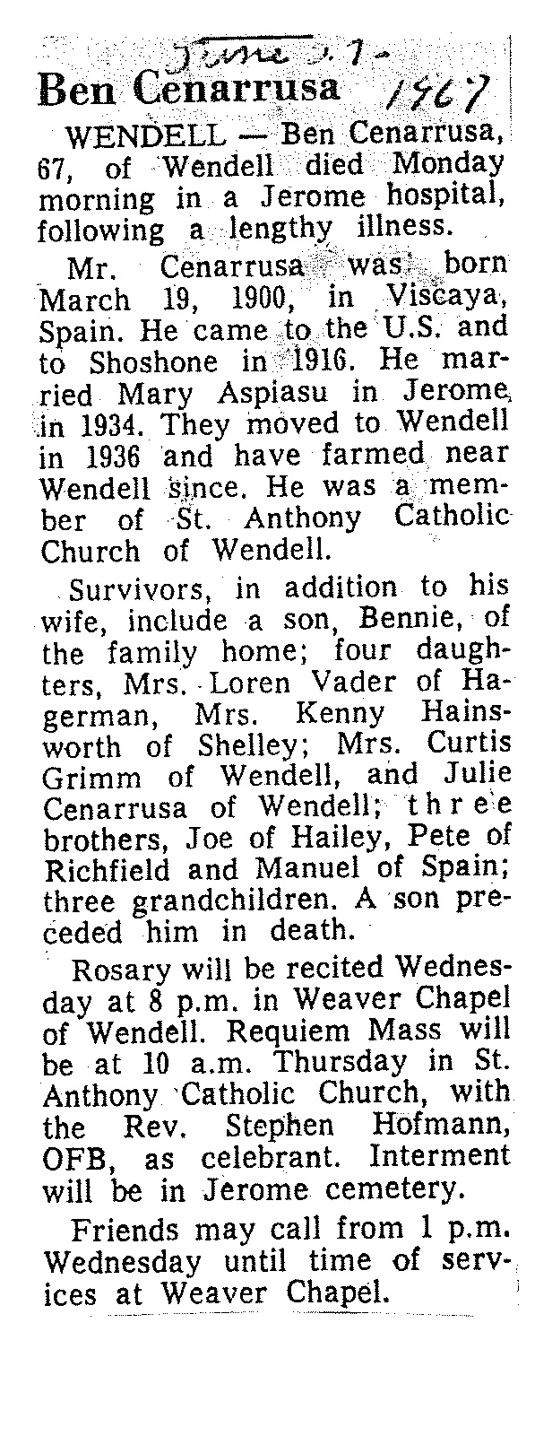 Cenarrusa_Ben_Obituary