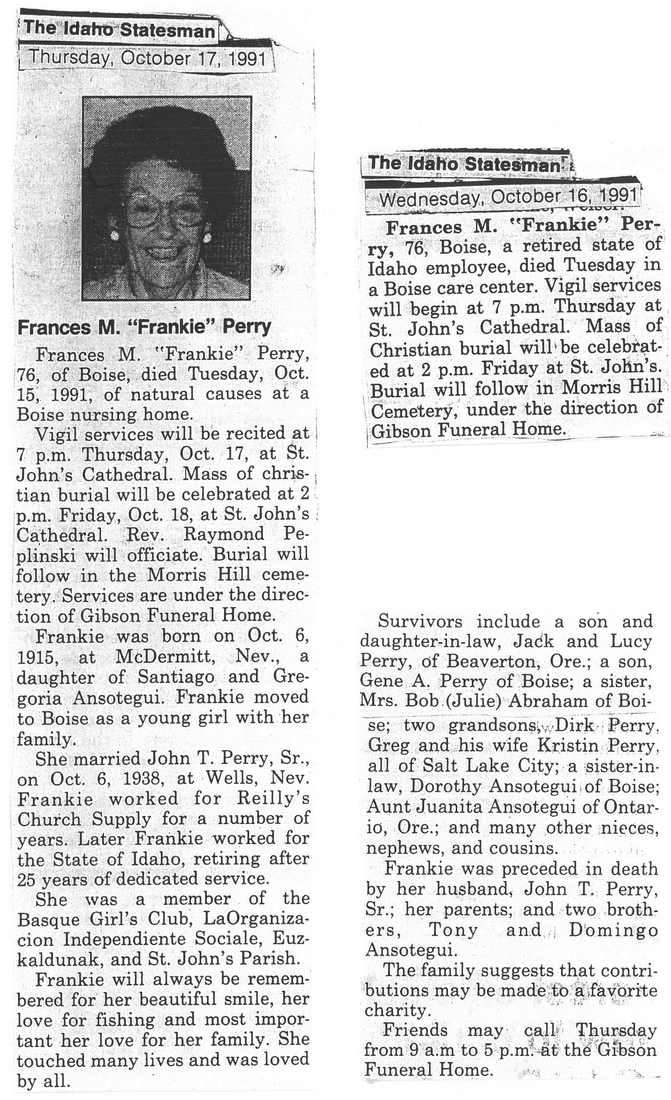 Perry, Frances