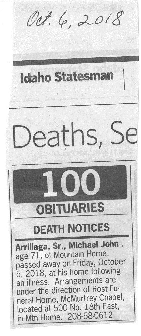 Arrillaga, Sr., Michael John 2