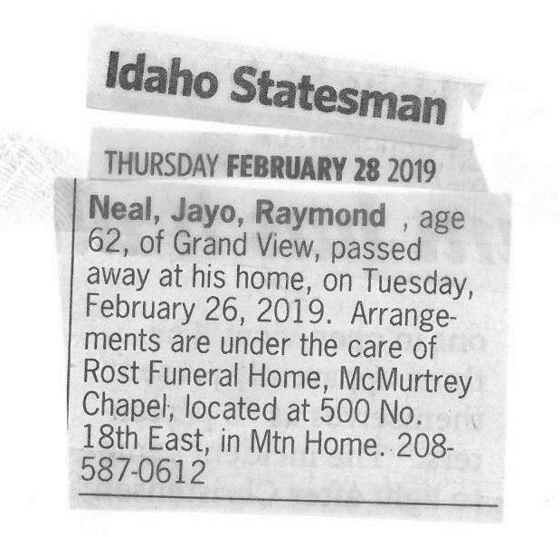 Jayo, Raymond Neal 2