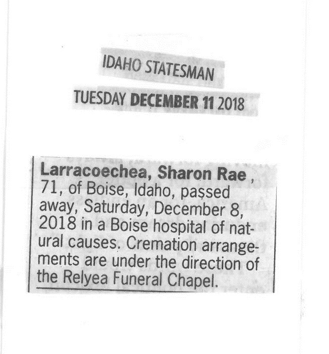 Larracoechea, Sharon Rae 2