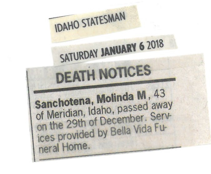 Sanchotena, Molinda Maree 2