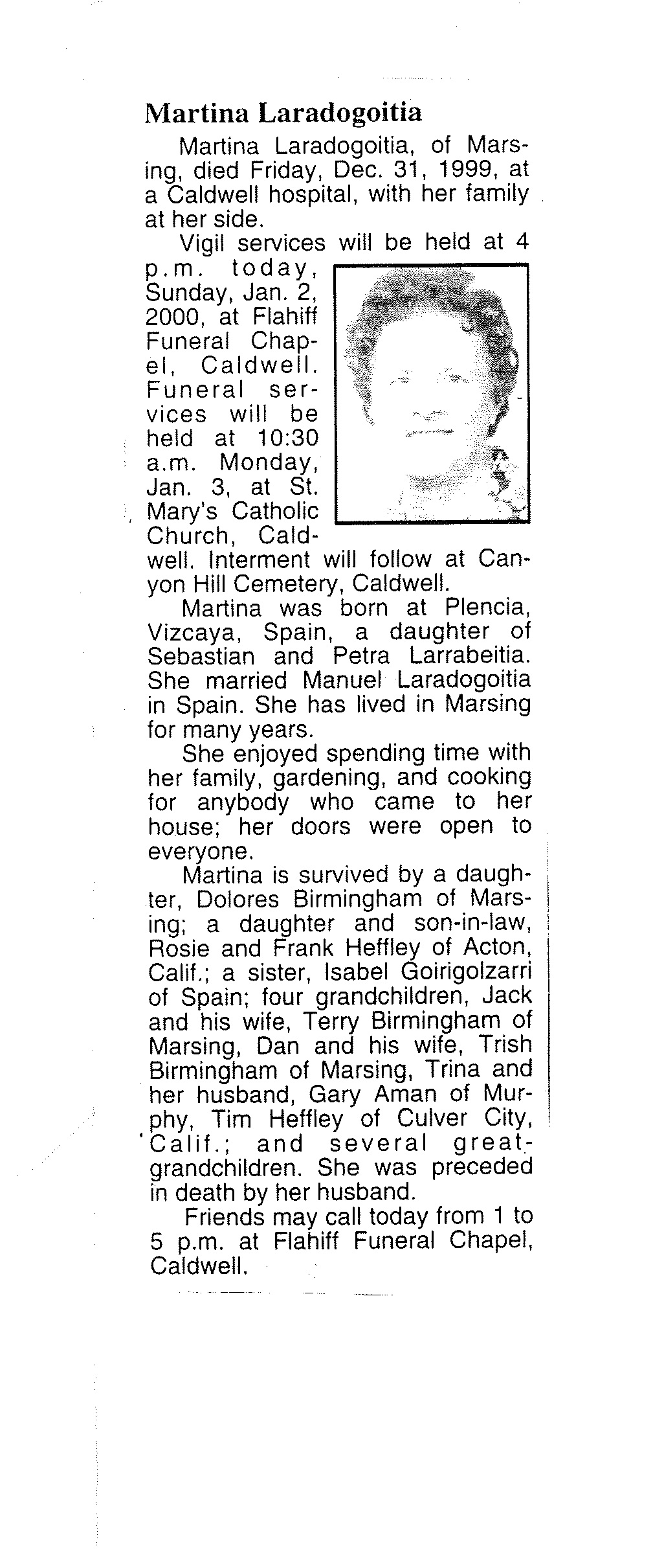 Laradogoitia, Martina