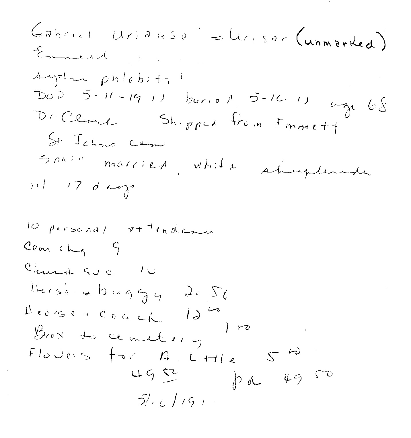 Uriausa or Urisar, Gabriel