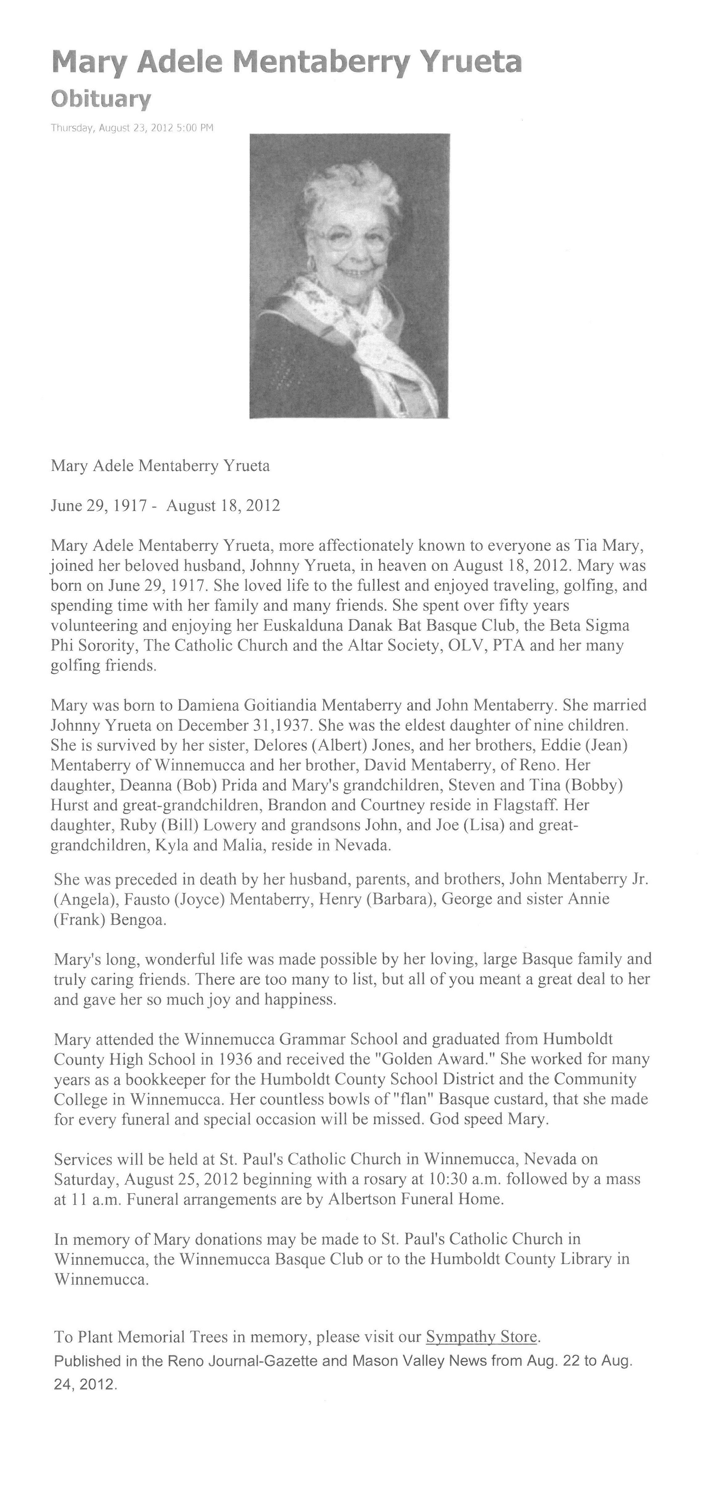 Yrueta_Mary_Adele_Mentaberry_Obituary