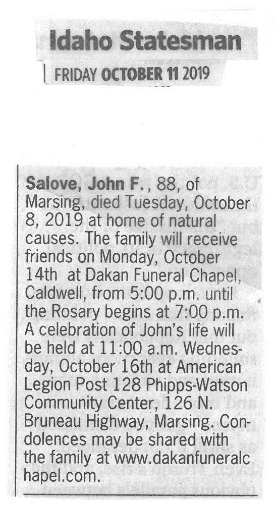 Salove_John_F._Obituary