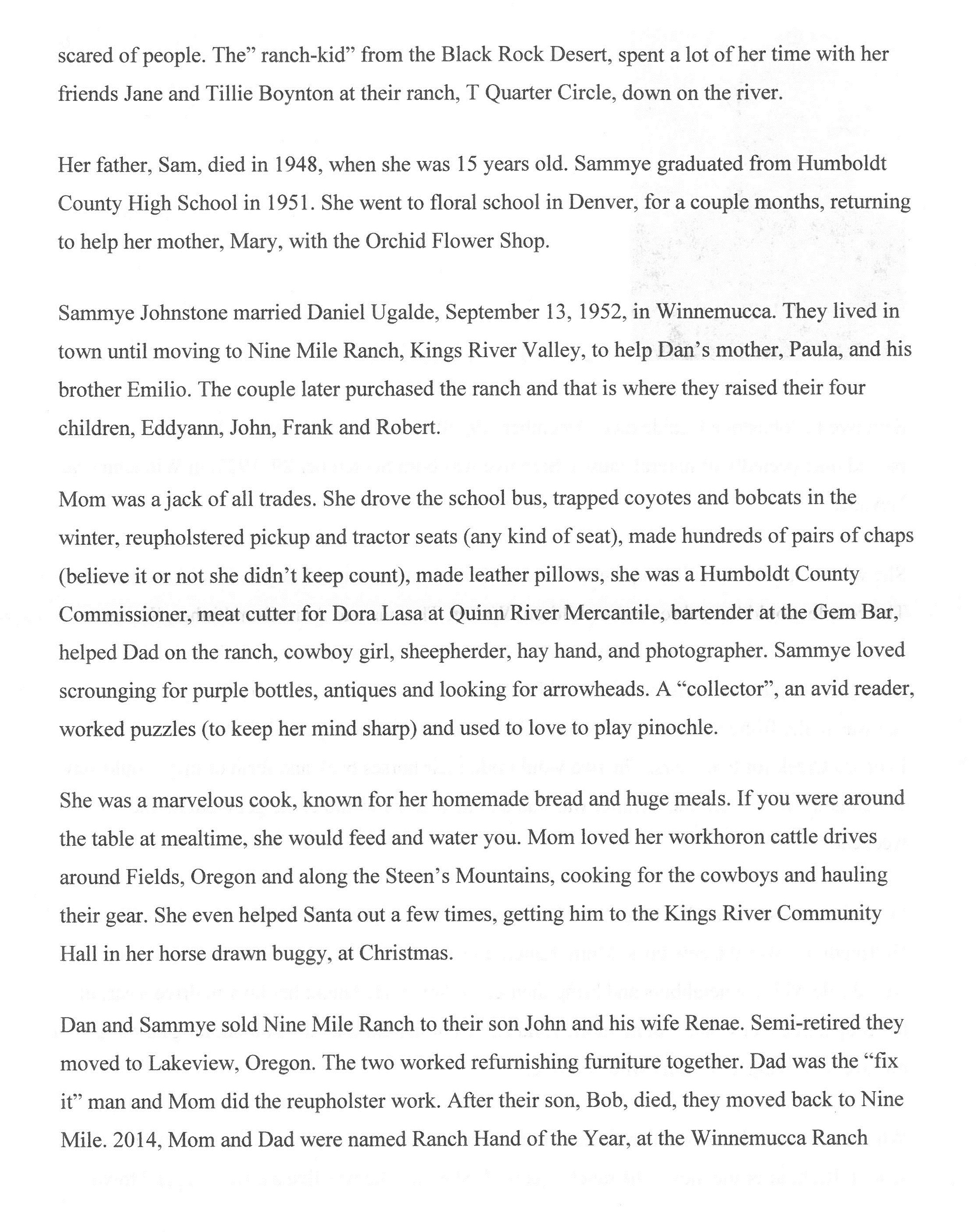 Ugalde, Sammye E. Johnstone 2