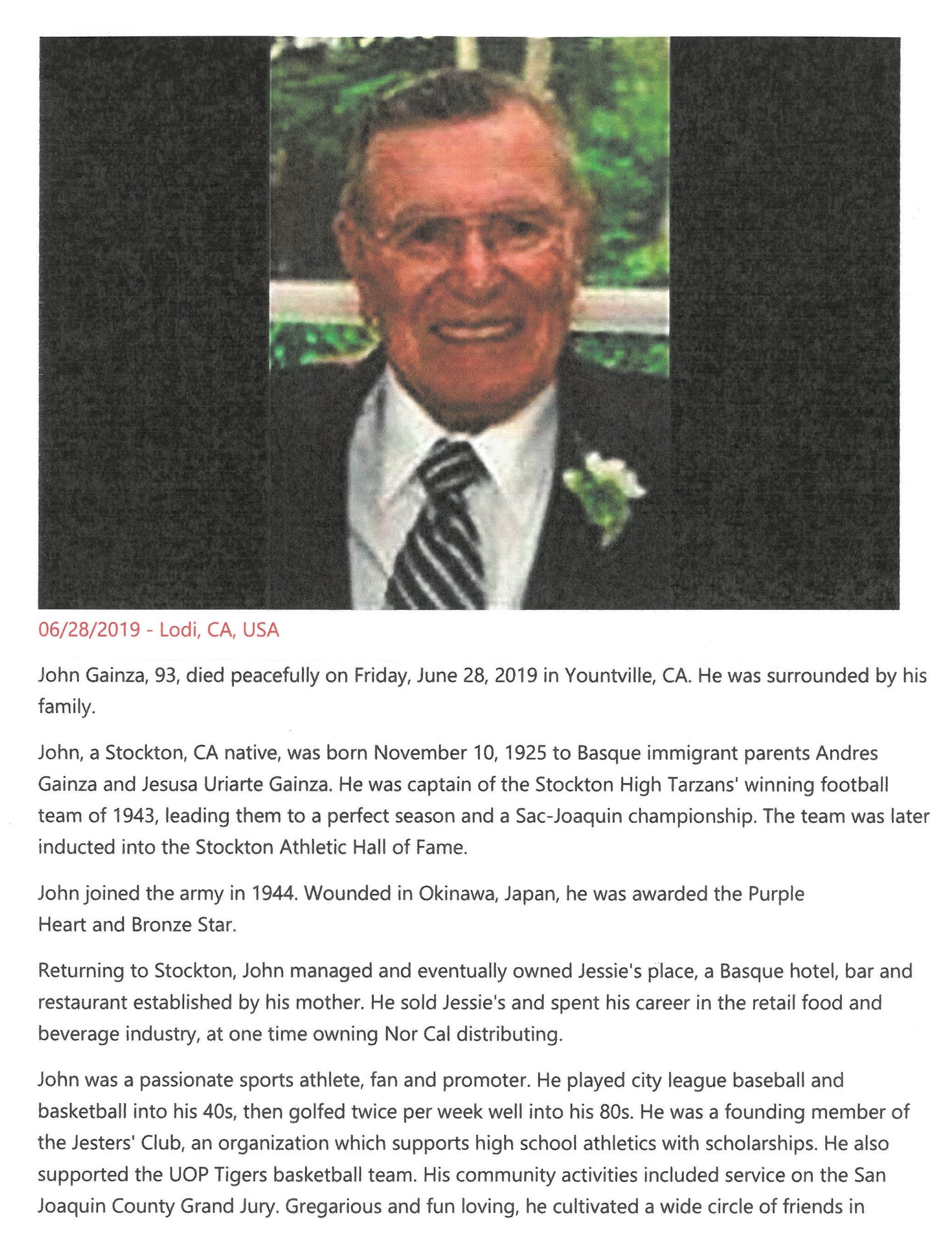 Gainza_John_Obituary