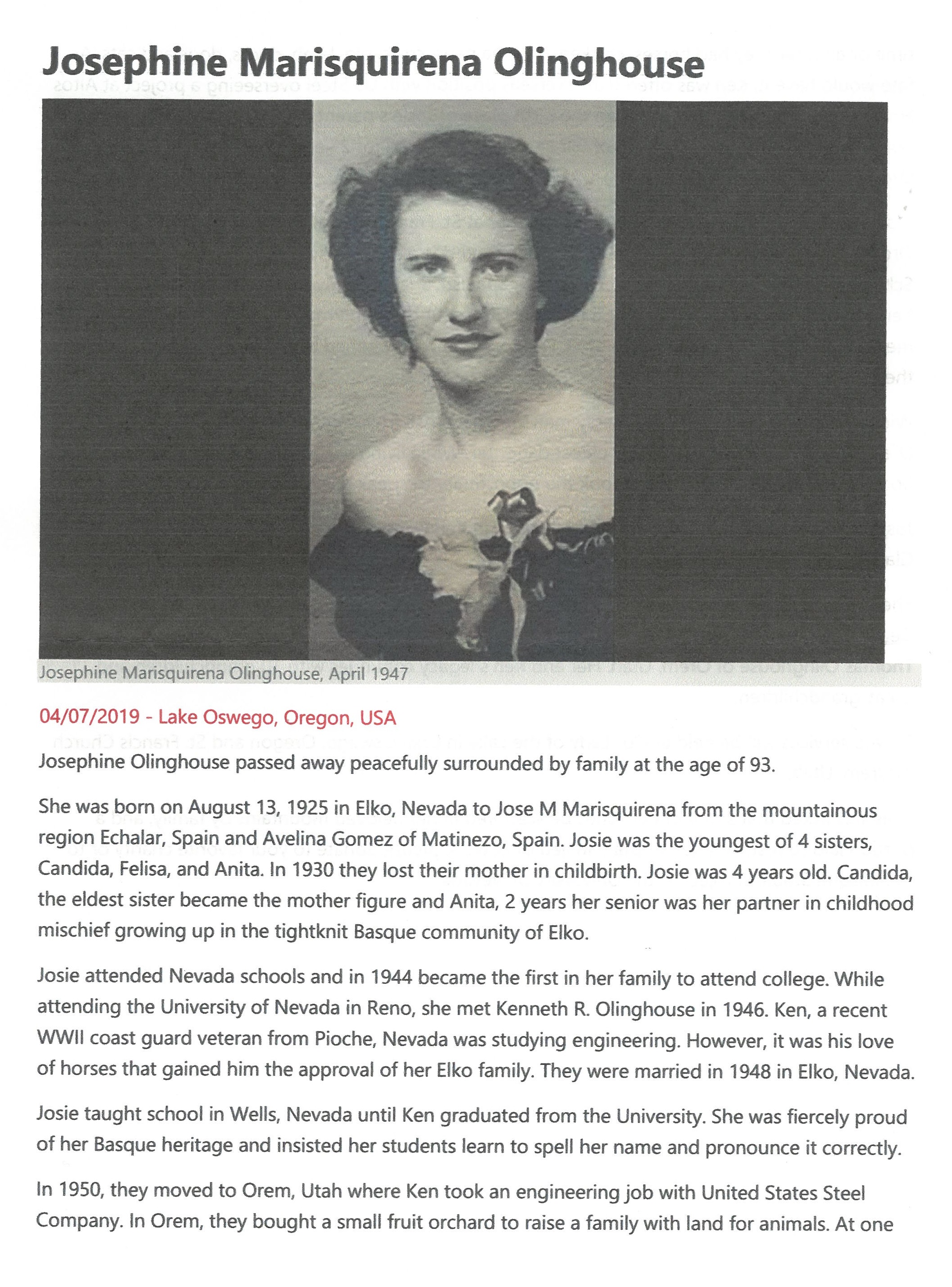 Olinghouse_Josephine_Marisquirena_Obituary