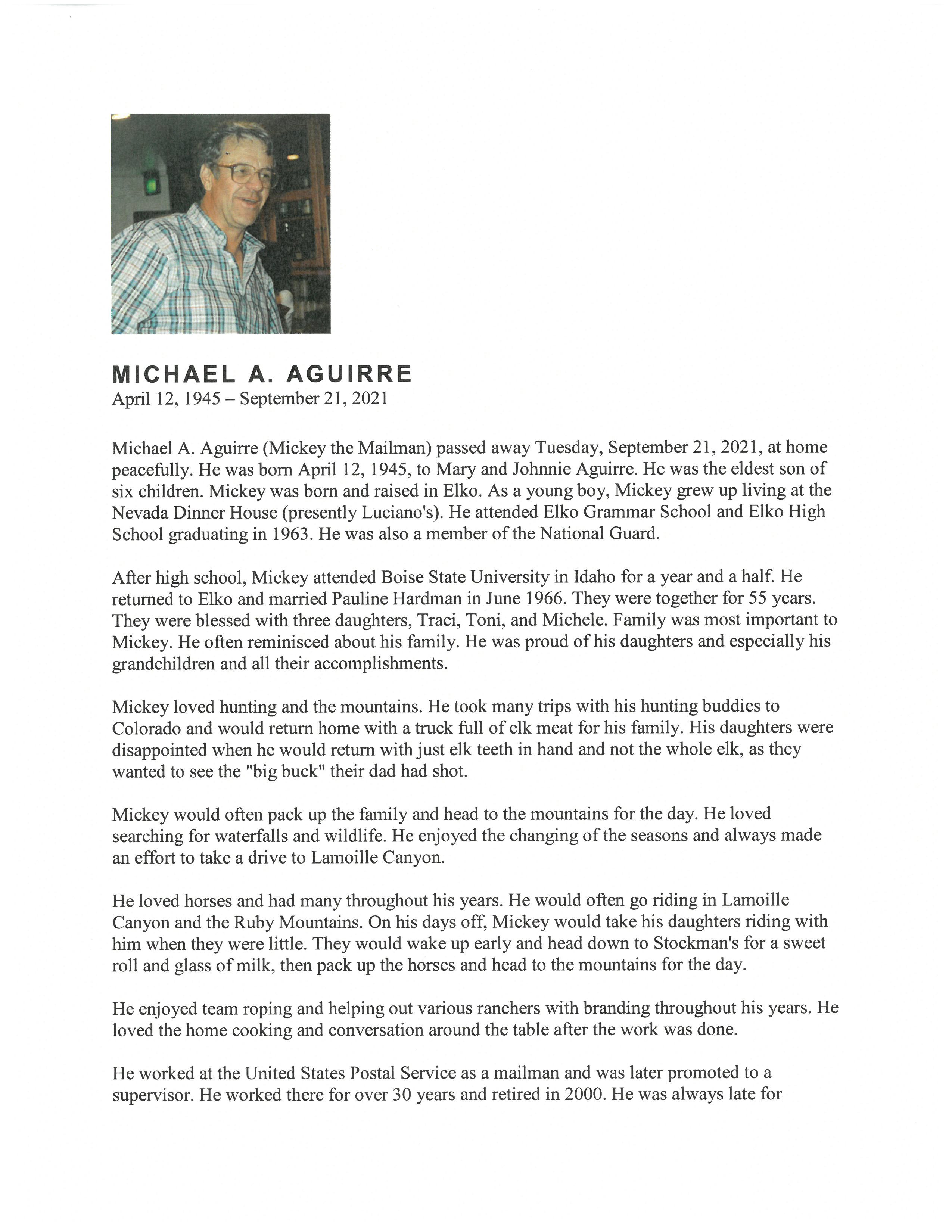 Michael A. Aguirre - The Basque Museum & Cultural Center | Boise, ID