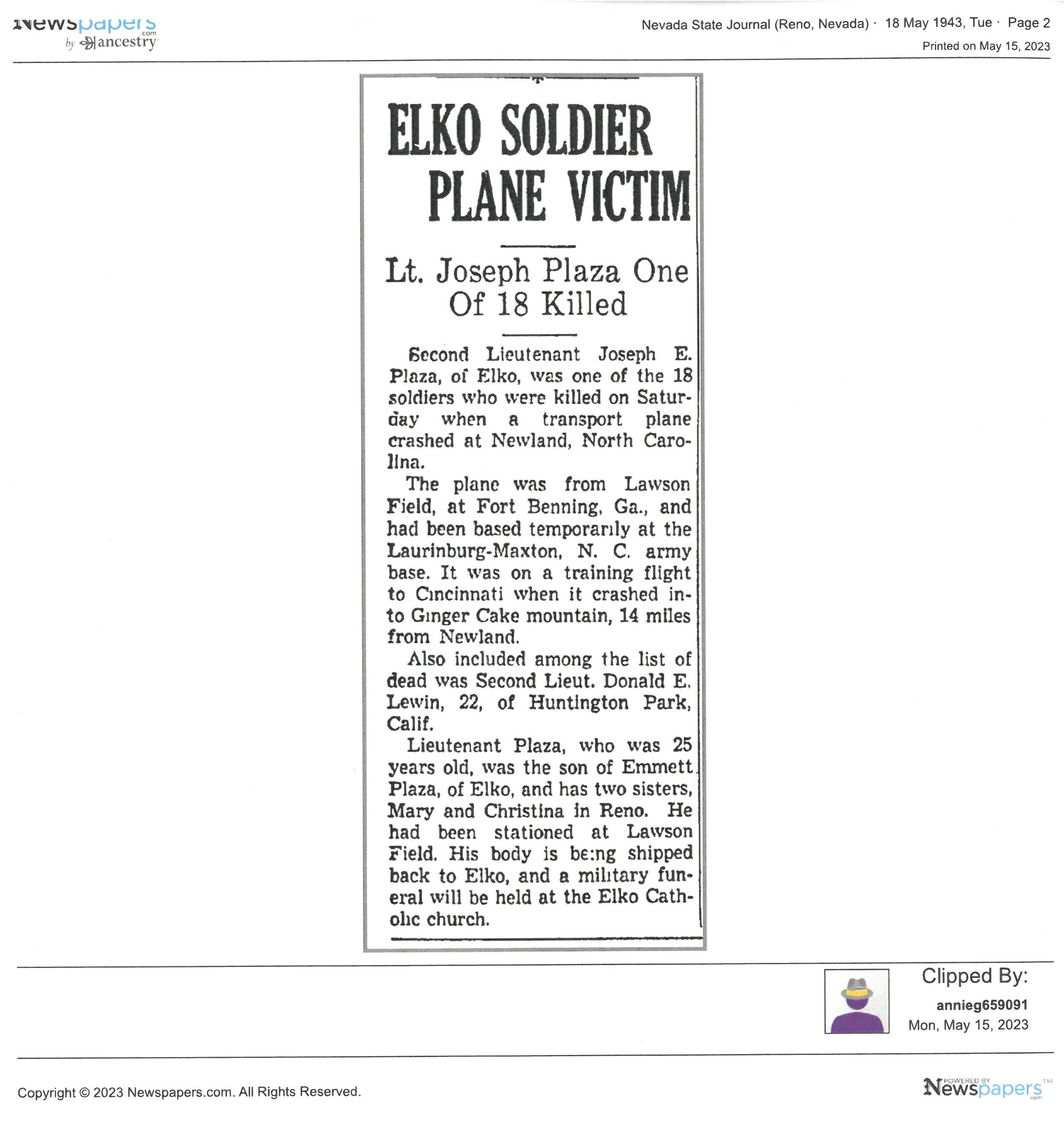 Plaza_Joseph_E_Obituary