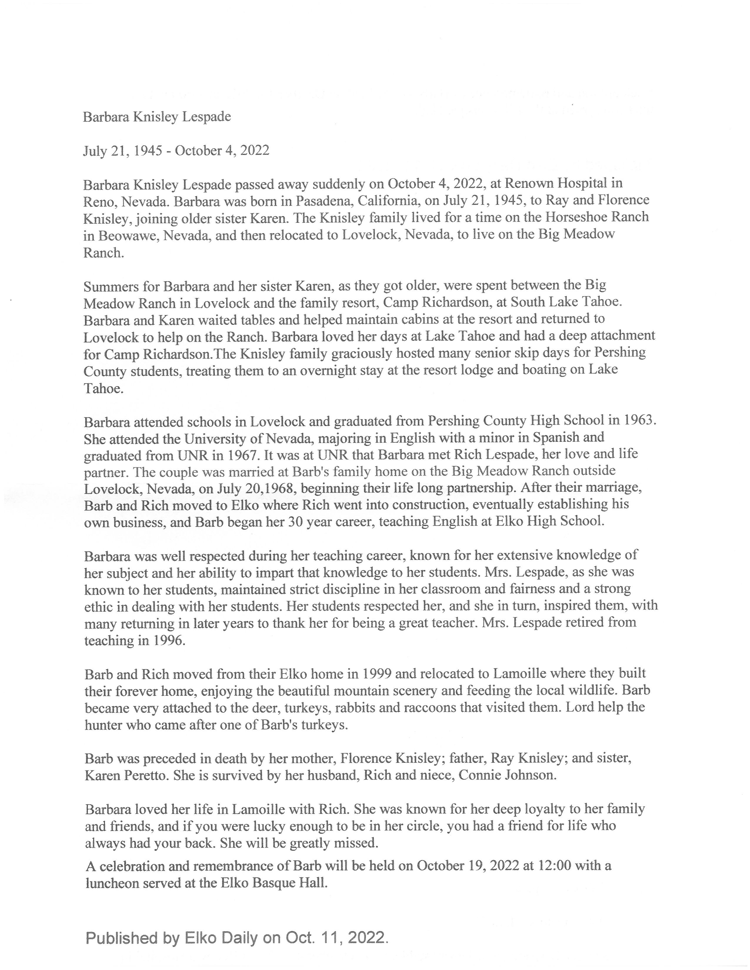 Lespade_Barbara_Knisley_Obituary