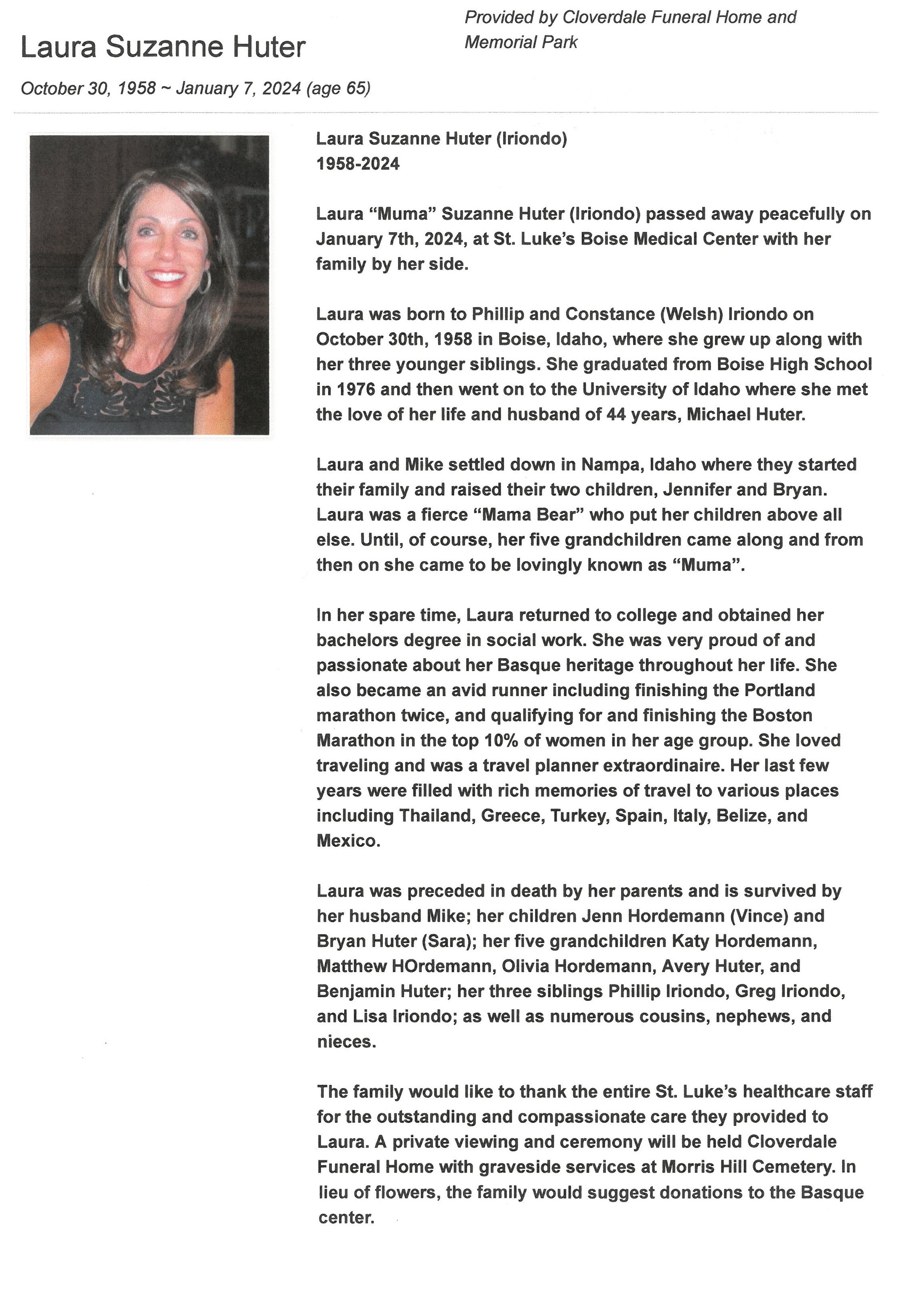 Huter_Laura_Suzanne_Iriondo_Obituary