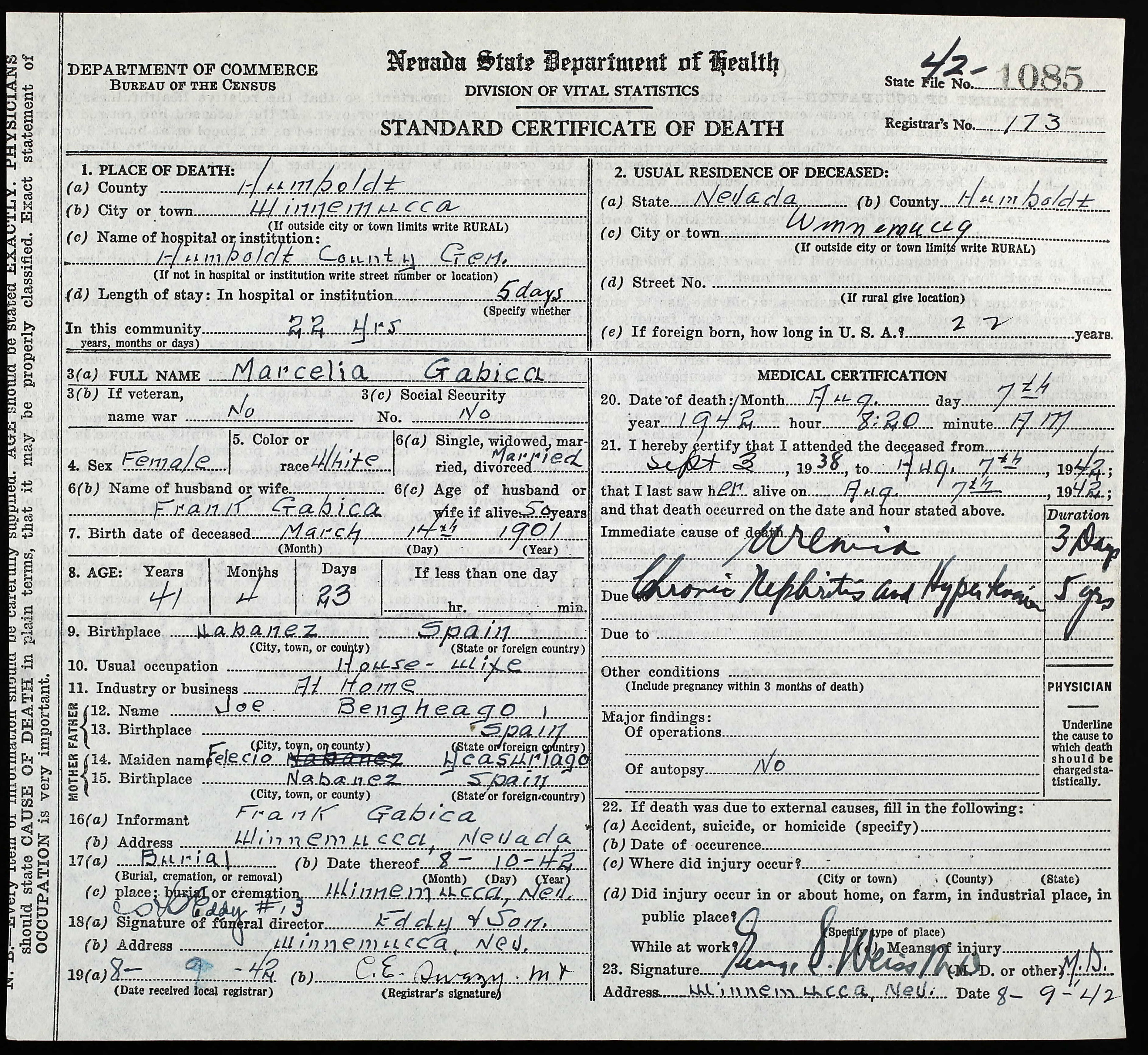 Gabica, Marcelina Bengochea 2